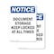 Signmission Document Storage Keep Locked At, 12 in W x Rectangle, Plastic OS-2PACK-NS-P-1218-V-11426 - alternate 1